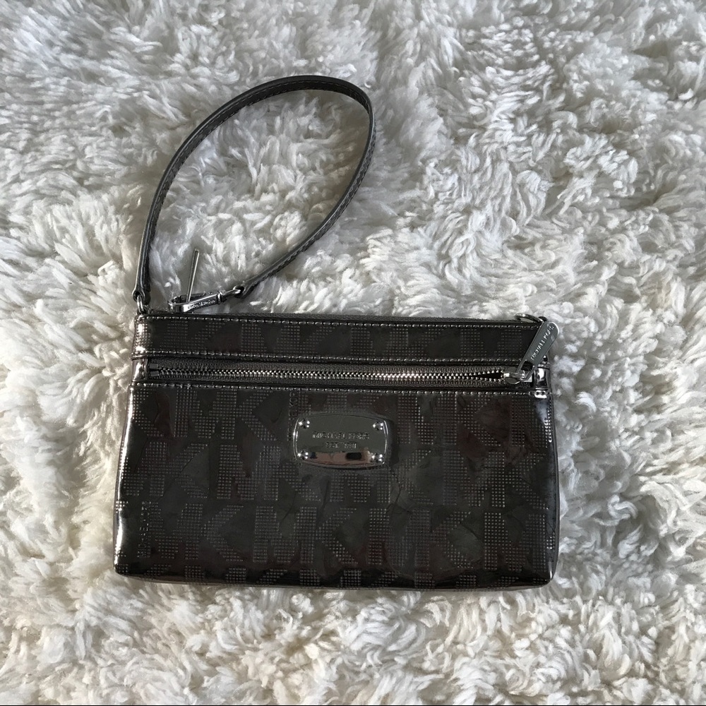 Michael Kors Women mini handbag Silver Grey
